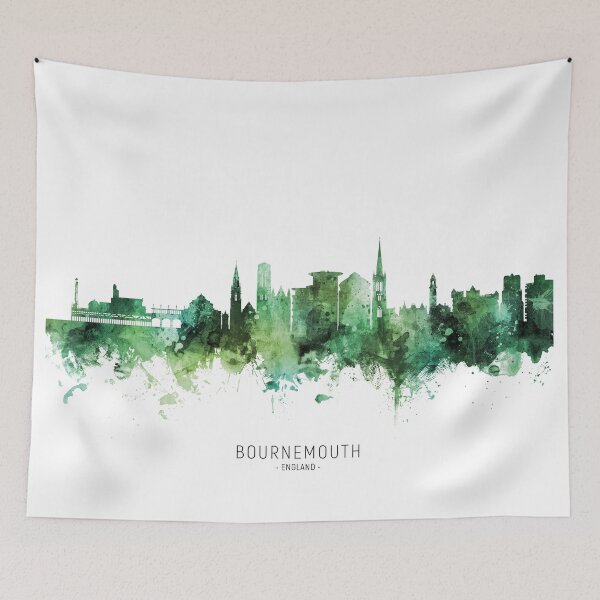 Item preview, Bournemouth England Skyline designed and sold by ArtPrints.