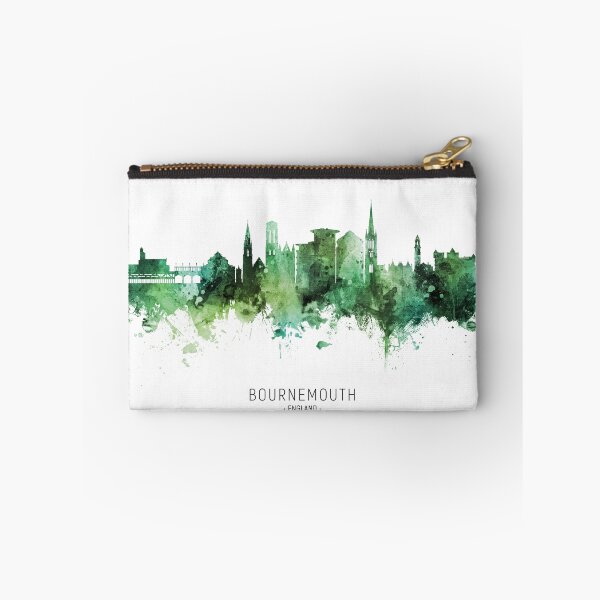 Aperçu de l'œuvre Bournemouth England Skyline créée et vendue par ArtPrints.