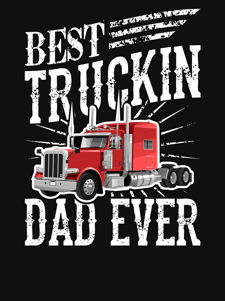 Best Truckin Dad Ever Trucker Shirt Funny Truck Driver Men - Truck Driver  Men Women Gifts - Mug