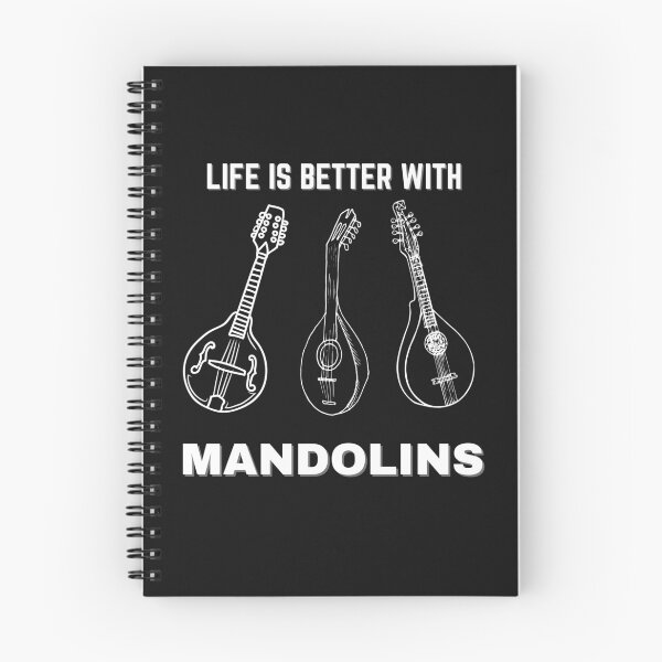 Item preview, La vida es mejor con mandolinas, regalos para mandolinistas, camisetas para mandolinistas designed and sold by Urban-Celt.