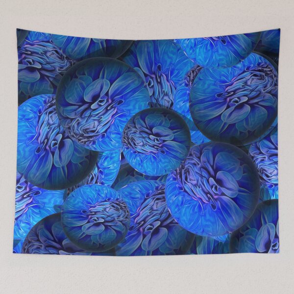 Item preview, Dark blue spheres in 3D optics  designed and sold by MarionsArt.