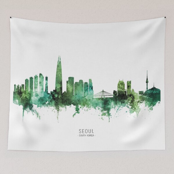Item preview, Seoul Skyline South Korea designed and sold by ArtPrints.