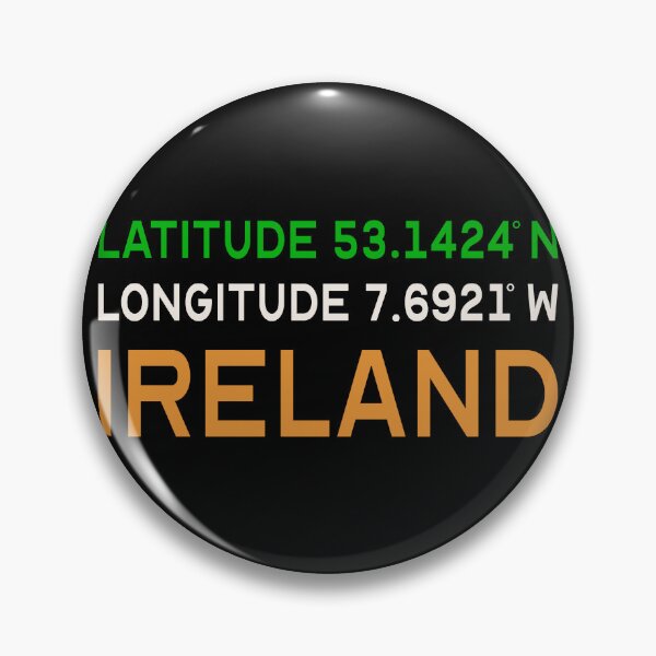 Item preview, Longitude And Latitude Co-ordinates To Ireland Cool Design, Great Design For St Patrick's Day designed and sold by TrulyEpoque.
