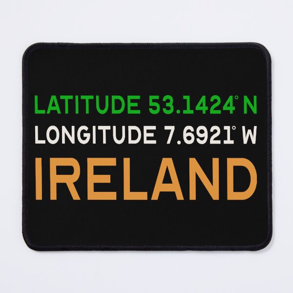 Item preview, Longitude And Latitude Co-ordinates To Ireland Cool Design, Great Design For St Patrick's Day designed and sold by TrulyEpoque.