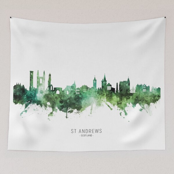 Item preview, St Andrews Scotland Skyline designed and sold by ArtPrints.