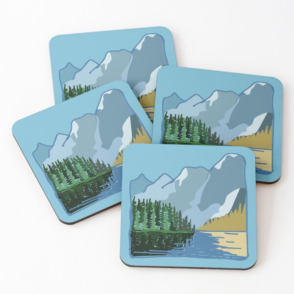 Item preview, Mountains and beautiful lakeart designed and sold by DarrriaDesign.