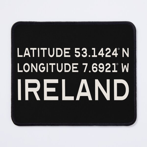 Item preview, Longitude And Latitude Co-ordinates To Ireland Cool Design, Great Design For St Patrick's Day designed and sold by TrulyEpoque.