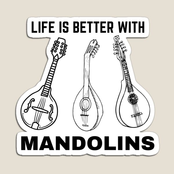 Item preview, Life is Better with Mandolins, Gifts for Mandolin Players, Mandolin Player Shirts designed and sold by Urban-Celt.