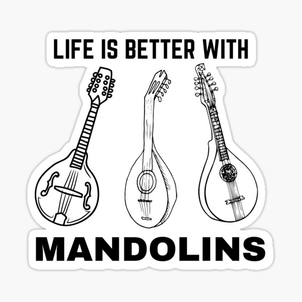 Item preview, Life is Better with Mandolins, Gifts for Mandolin Players, Mandolin Player Shirts designed and sold by Urban-Celt.