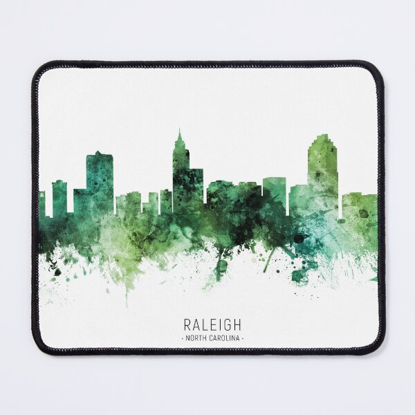 Item preview, Raleigh North Carolina Skyline designed and sold by ArtPrints.