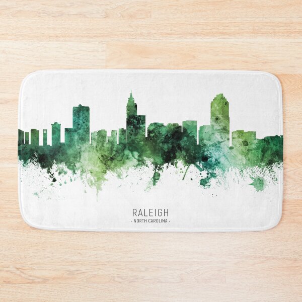 Item preview, Raleigh North Carolina Skyline designed and sold by ArtPrints.