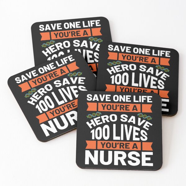 Item preview, Save One Life You're A Hero Save 100 Lives A Nurse designed and sold by Joxxio.