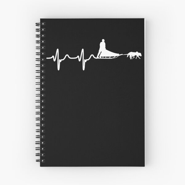 Item preview, Dog Sleding Heartbeat Dog Sled EKG Husky Sled Dog designed and sold by -JBell-.
