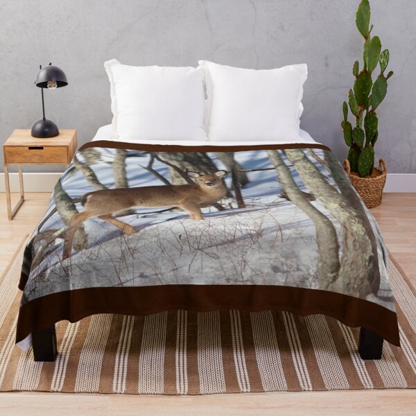 Item preview, Whitetail Deer on a Snowy Mountain designed and sold by LisaNaturePhoto.