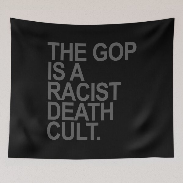 Item preview, The GOP is a racist death cult - subtle gray designed and sold by Thelittlelord.