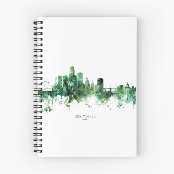 Artikelvorschau, Des Moines Iowa Skyline entworfen und verkauft von ArtPrints.