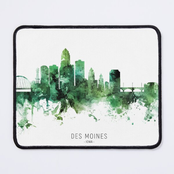 Item preview, Des Moines Iowa Skyline designed and sold by ArtPrints.