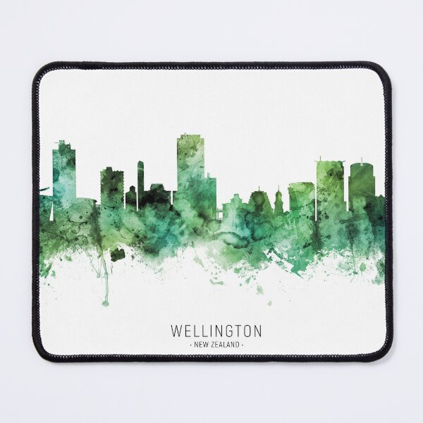 Item preview, Wellington New Zealand Skyline designed and sold by ArtPrints.
