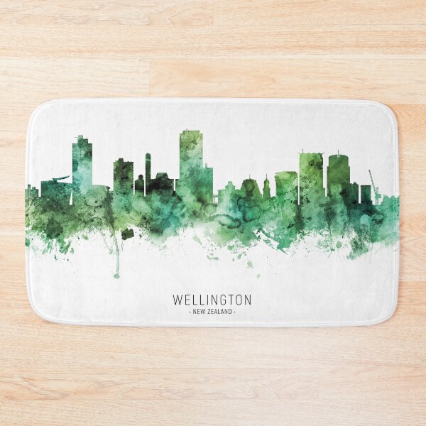Item preview, Wellington New Zealand Skyline designed and sold by ArtPrints.