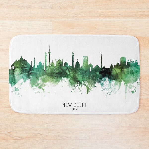 Item preview, New Delhi India Skyline designed and sold by ArtPrints.