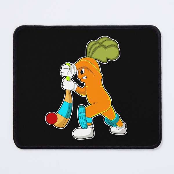 Item preview, Carrot at Cricket with Cricket bat designed and sold by Snabdesign84.