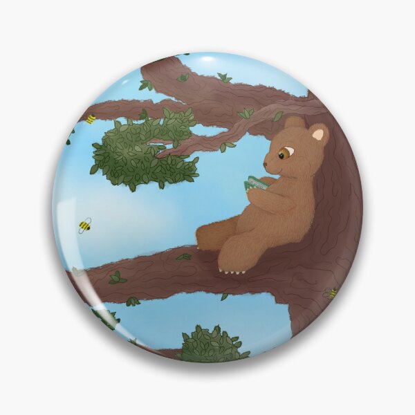 Item preview, Bear Cub Reading In A Tree designed and sold by Blossomlilmoon.