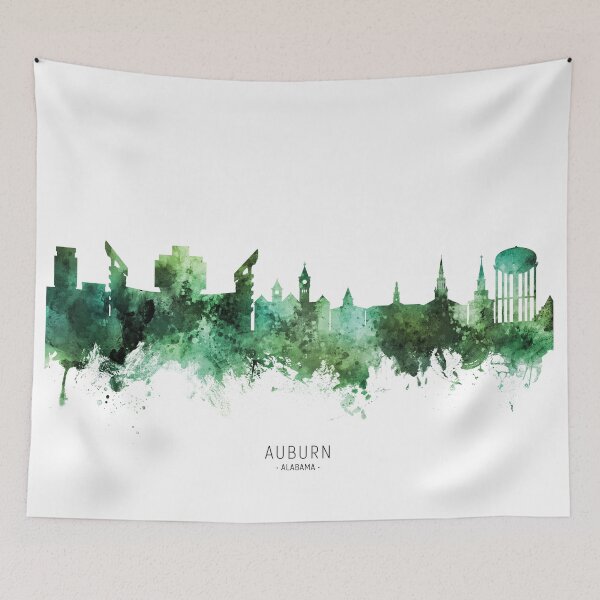 Item preview, Auburn Alabama Skyline designed and sold by ArtPrints.