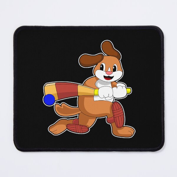 Item preview, Dog at Cricket with Cricket bat designed and sold by Snabdesign84.