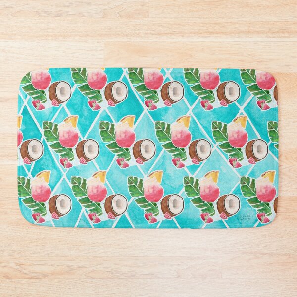 Item preview, Tropical Cocktail Lava Flow - Diamond Tile Background designed and sold by Jesslarsonart.