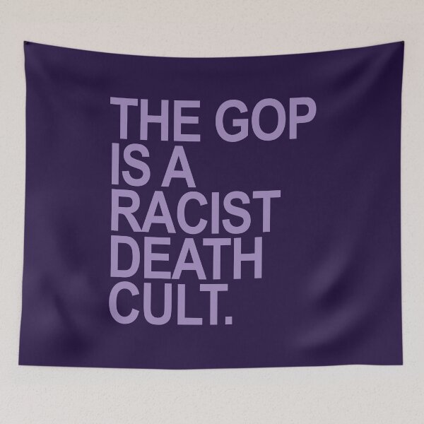 Item preview, The GOP is a racist death cult - lavender designed and sold by Thelittlelord.