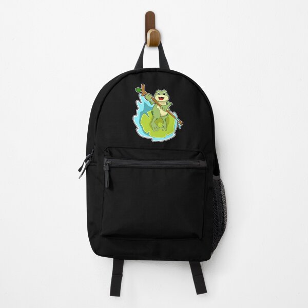Item preview, Frog as Hiker with Stick designed and sold by Snabdesign84.