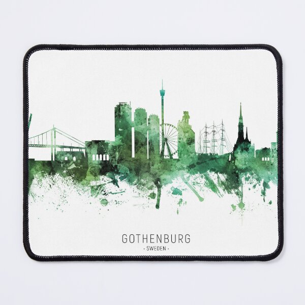 Item preview, Gothenburg Sweden Skyline designed and sold by ArtPrints.