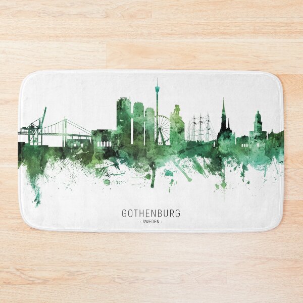 Item preview, Gothenburg Sweden Skyline designed and sold by ArtPrints.