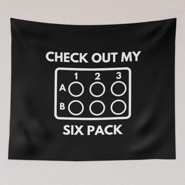 Item preview, Check Out My Six Pack - Science Humor, Molecular Biology, Microbiology, Neuroscience, Chemistry Humor designed and sold by jadedscientist.