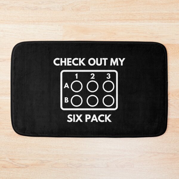 Item preview, Check Out My Six Pack - Science Humor, Molecular Biology, Microbiology, Neuroscience, Chemistry Humor designed and sold by jadedscientist.