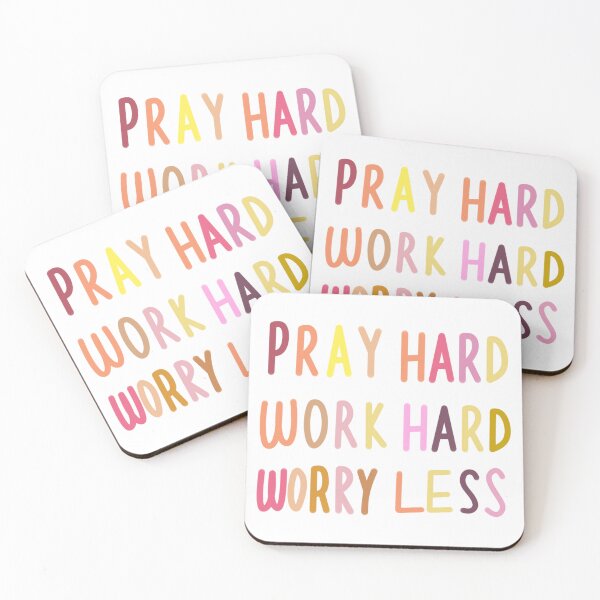 Item preview, Pray Hard Work Hard Worry Less designed and sold by Buyeseoshop.
