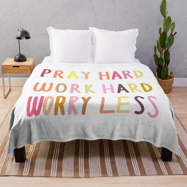 Item preview, Pray Hard Work Hard Worry Less designed and sold by Buyeseoshop.
