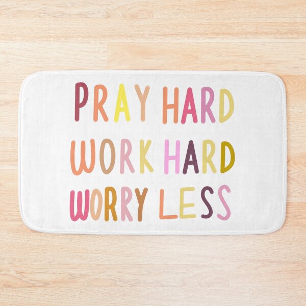 Item preview, Pray Hard Work Hard Worry Less designed and sold by Buyeseoshop.