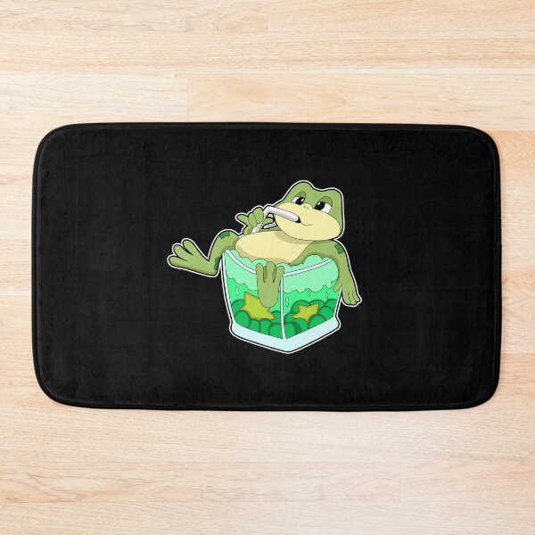 Item preview, Frog with Glass of Juice designed and sold by Snabdesign84.