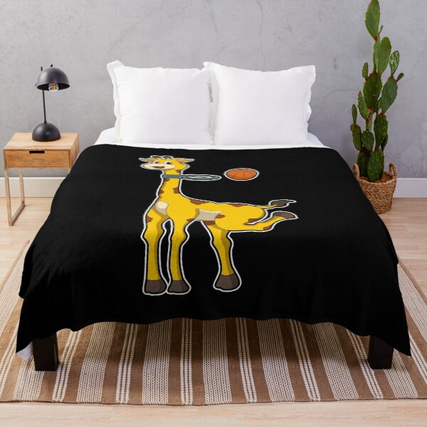 Aperçu de l'œuvre Giraffe at Basketball with Basketball hoop créée et vendue par Snabdesign84.