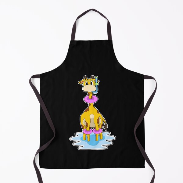 Artikelvorschau, Giraffe beim Schwimmen mit Schwimmring entworfen und verkauft von Snabdesign84.