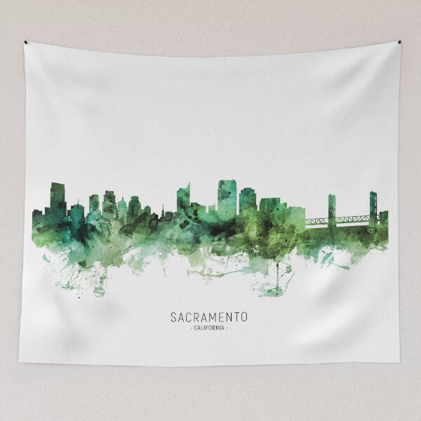 Item preview, Sacramento California Skyline designed and sold by ArtPrints.