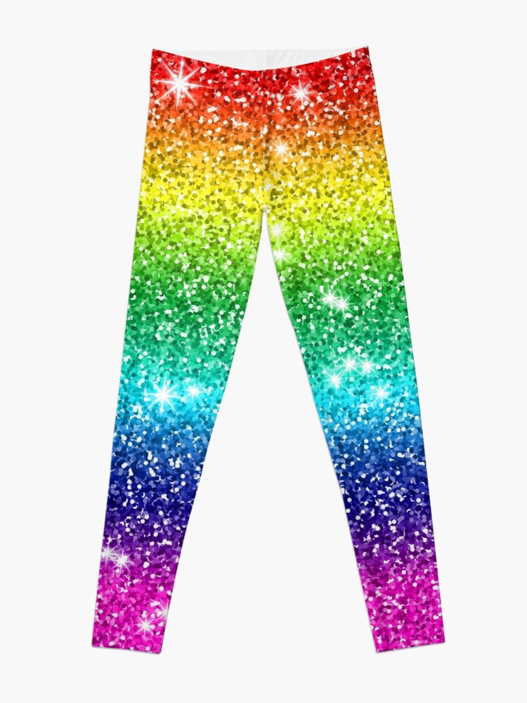 Glitter Sparkle Rainbow Effect Leggings for Sale by cookymunster