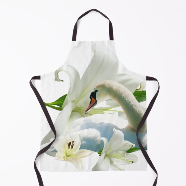 Item preview, White Swan and Lilie Flowers designed and sold by tomorrowsart.