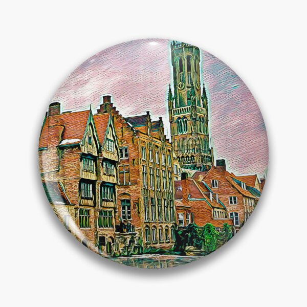 Item preview, Bruges Cityscape Picture Art designed and sold by KivancYucel.