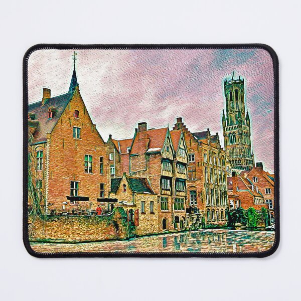 Item preview, Bruges Cityscape Picture Art designed and sold by KivancYucel.