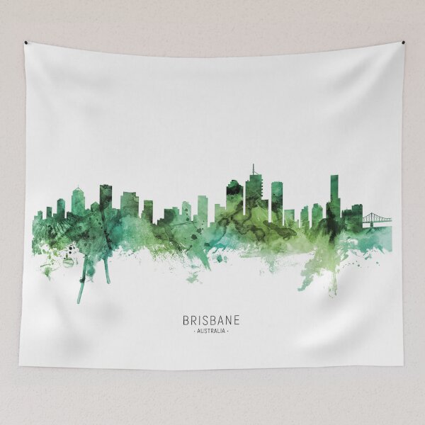 Artikelvorschau, Brisbane Australia Skyline entworfen und verkauft von ArtPrints.