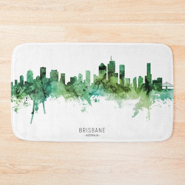 Artikelvorschau, Brisbane Australia Skyline entworfen und verkauft von ArtPrints.