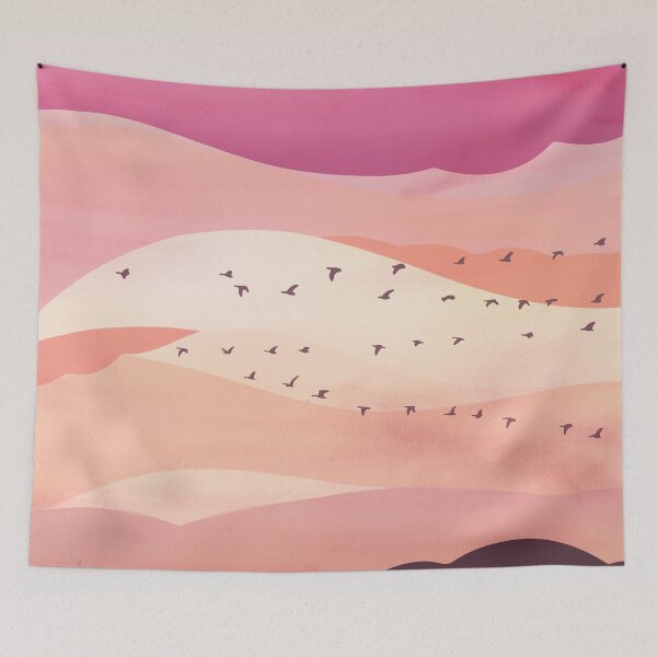 Item preview, Pittenweem sunrise birds designed and sold by Dreaming Shell.