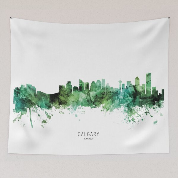 Item preview, Calgary Canada Skyline designed and sold by ArtPrints.